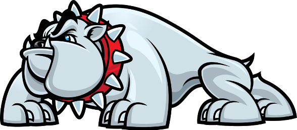 Bulldog And Boxers Cartoon Clip Art Images - Bulldog Cartoon Png (588x258)