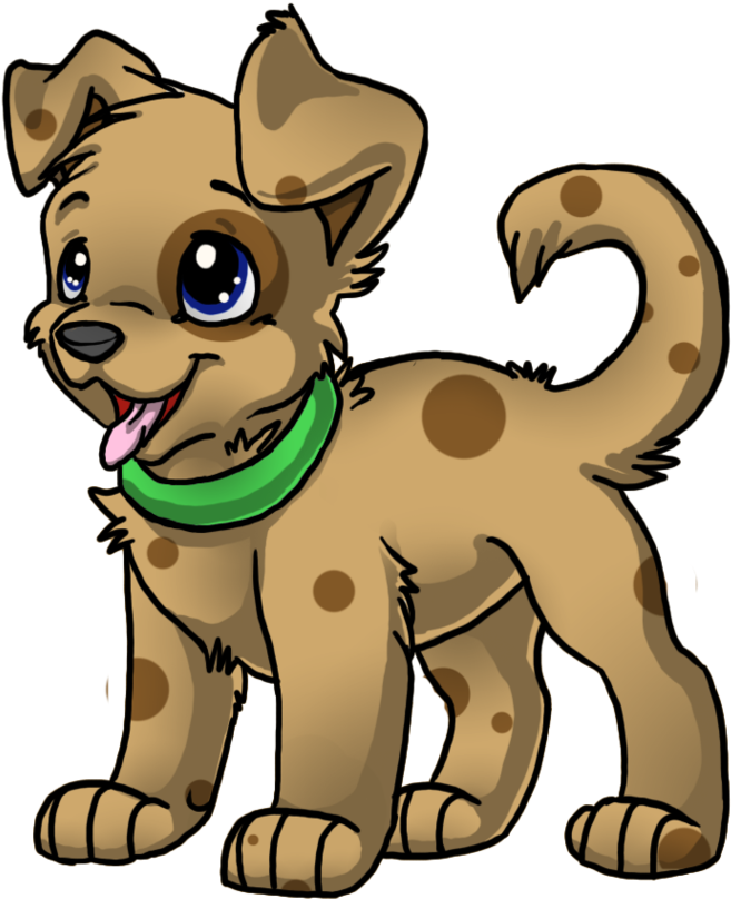 Cute Tan Spotted Puppy By Stormy-tiger On Clipart Library - Cute Puppy Base (900x855)