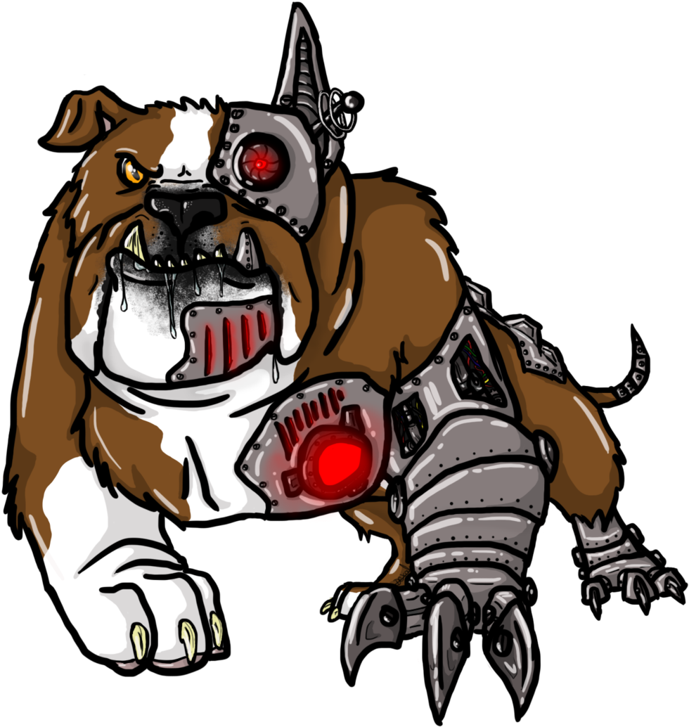 Cyborg Bulldog By Astridan - Cyborg Bulldog (1280x1144)