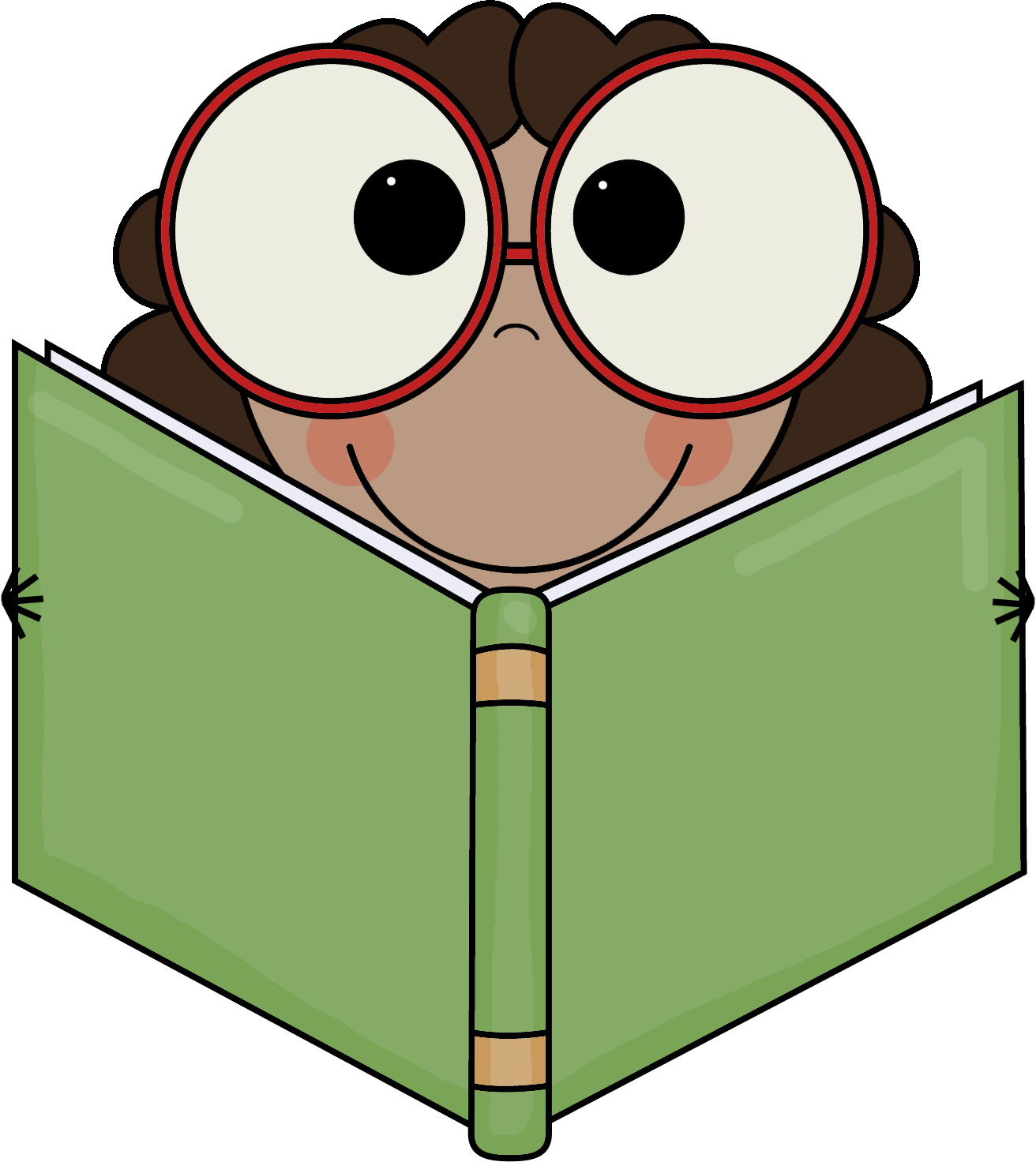Eyes Reading Cliparts - Child With Big Eyes Clipart (1312x1472)