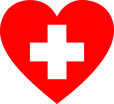 First Aid, Medical, Medicine, Doctor - First Aid With Heart (374x340)