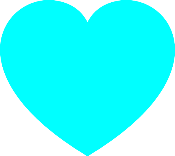 Blue Heart Clip Art - Light Blue Love Heart (600x534)