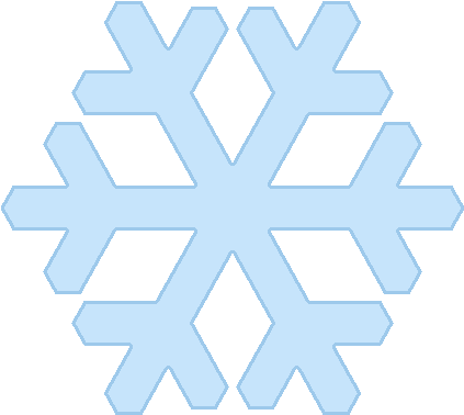 Winter Clipart - Simple Snowflake Png (531x524)