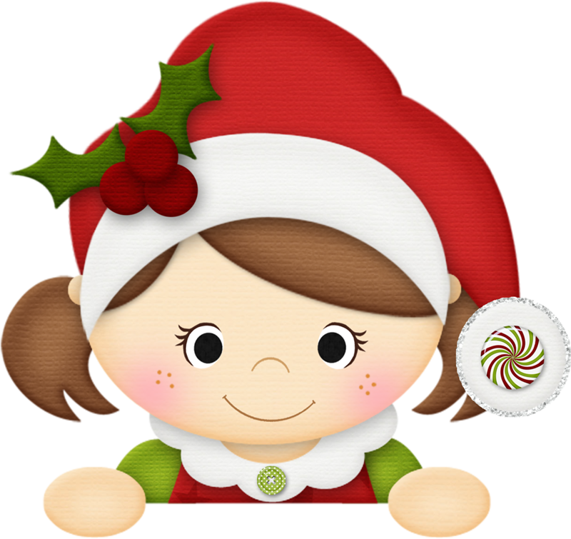 Gifs Tubes De Natal - Christmas Girl Clipart (800x755)