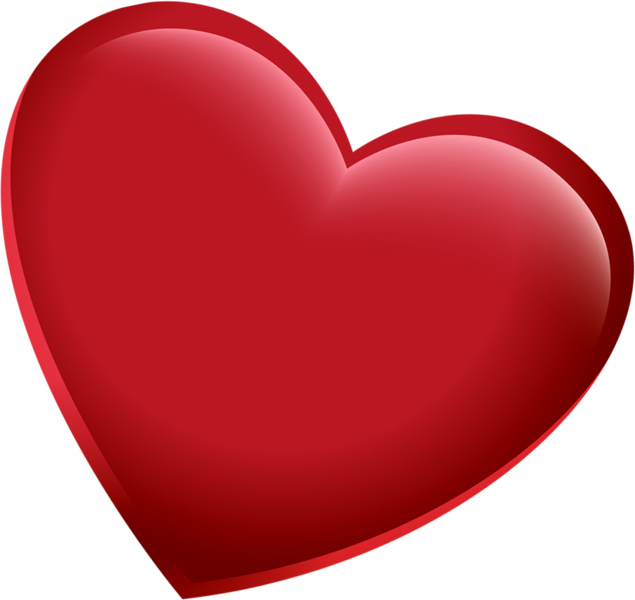 Share This Image - Red Heart Png (635x600)