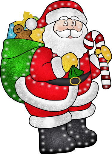 Winter Clipart, Christmas Clipart, Santa Christmas, - Christmas Day (375x512)