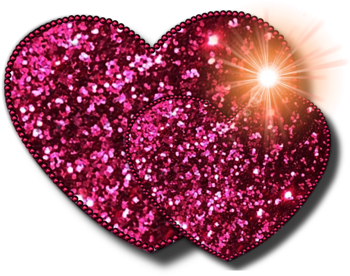 Heart Glitter Clip Art - Pink Glitter Heart Png (894x602)