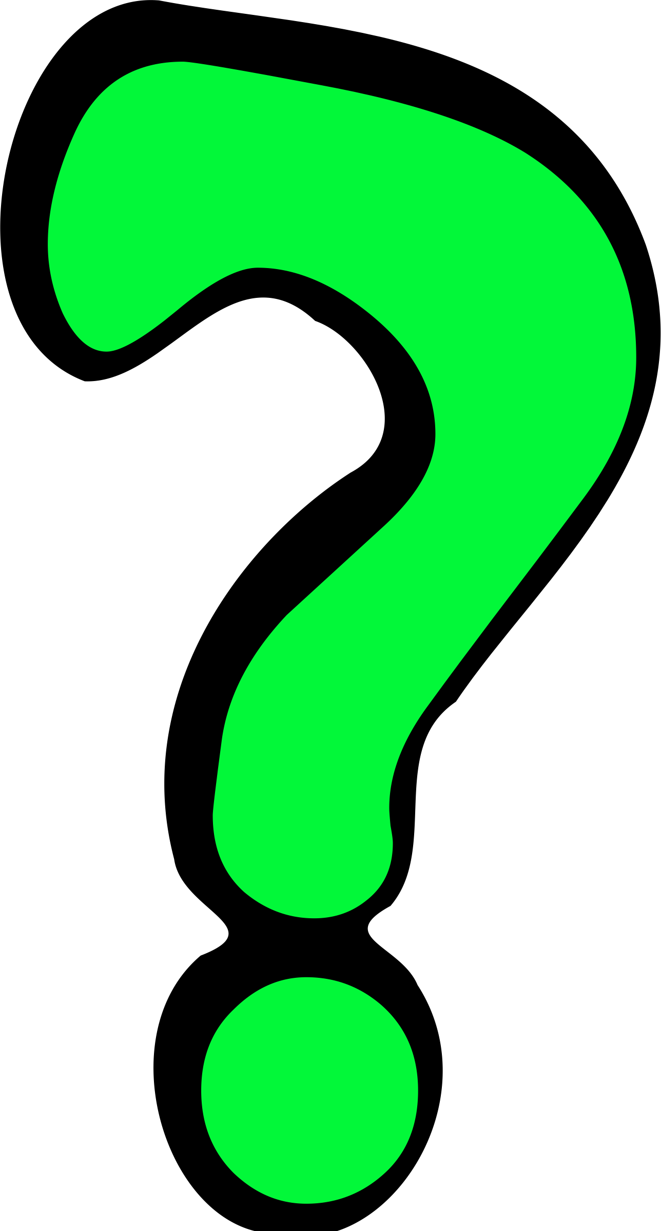 Big Image - Question Mark Clipart (1288x2397)