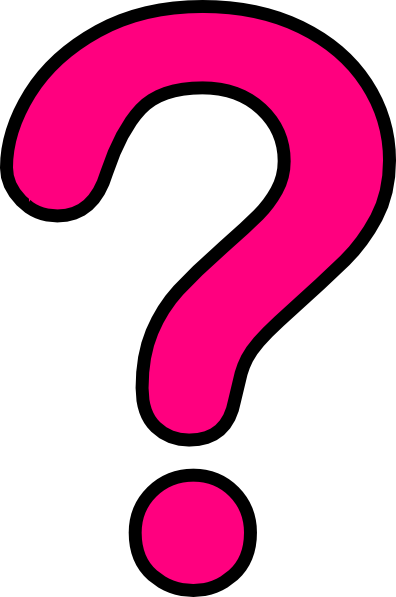 Jargon - Clipart - Pink Question Mark Clip Art (396x597)