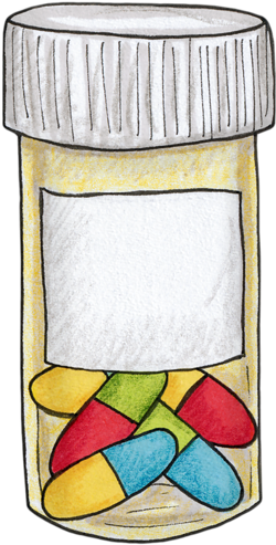 Med School, Social Stories Autism, Sunday School Crafts, - Cute Medicine Clipart Rx (252x500)