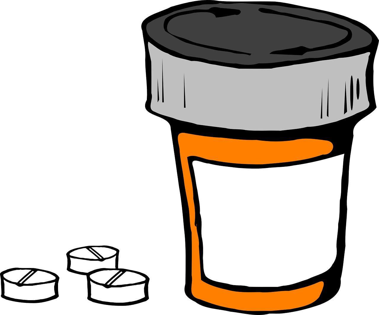 Pill Bottle Medicine Prescription Medical Pill - Pill Bottle Transparent Background (900x749)