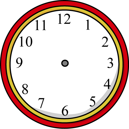 Clock Without Hands - Clock Clipart Black And White (449x450)