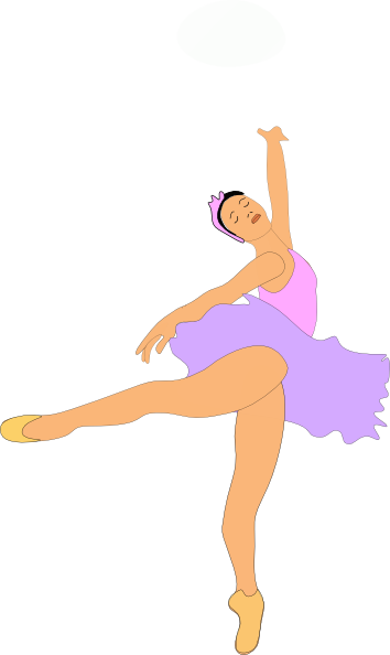 Ballerina Clip Art At Clker - Ballerinas Clipart (354x594)