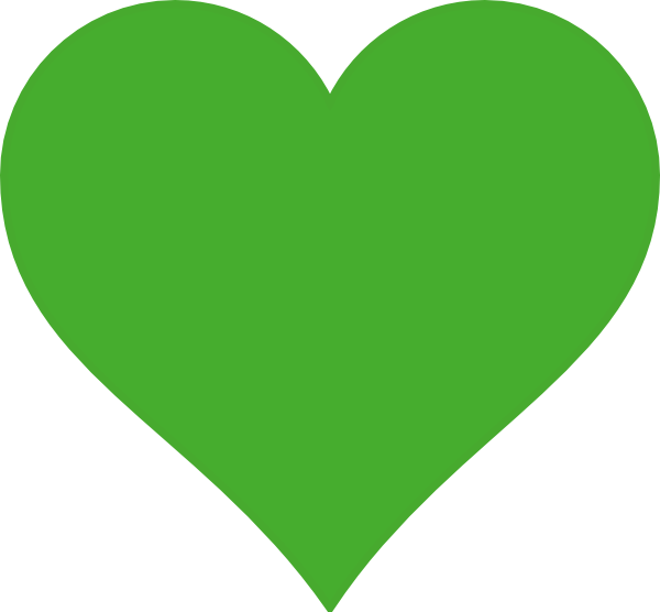 Lime Heart Clip Art At Clker - Twitter Heart Emoji Png (600x556)