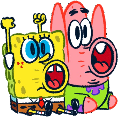 Spongebob And Patrick, Yahoo - Spongebob And Patrick, Yahoo (500x500)