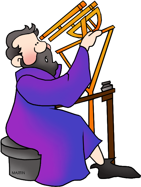 Free Clip Art By Phillip Martin - Galileo Galilei (501x648)