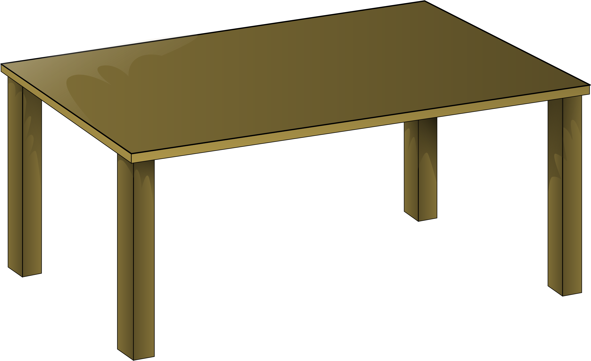 Round Table Clip Art - Table Clipart (2400x1485)
