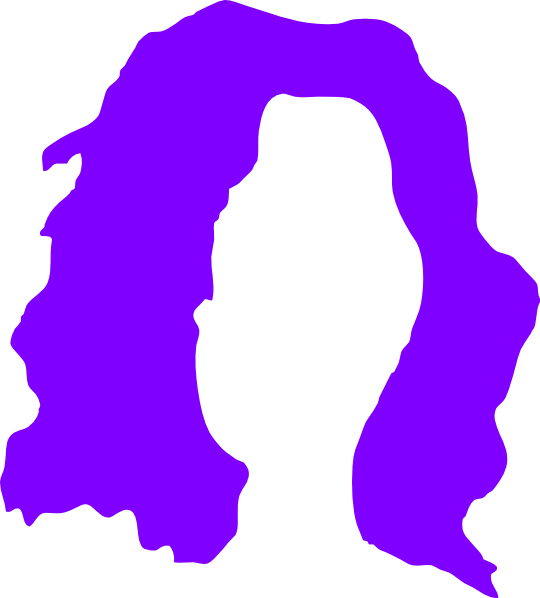 Brown Hair Wig Clipart - Svgz Clip Art Download (540x598)