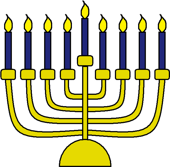 Free Clipart Employee Appreciation - Menorah (622x596)