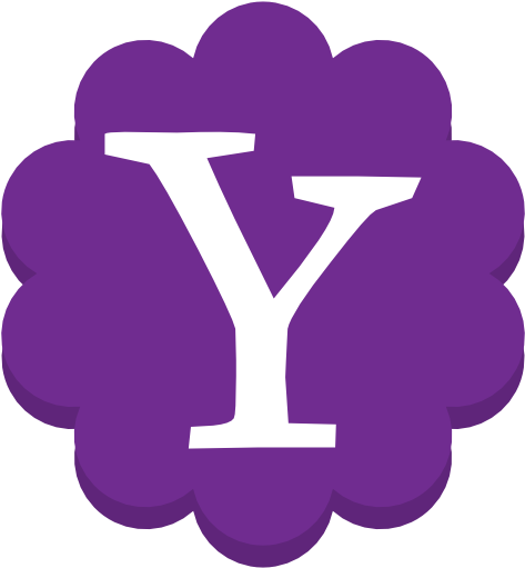 Icono Yahoo, Flor - Social Media Flower Icons (512x512)