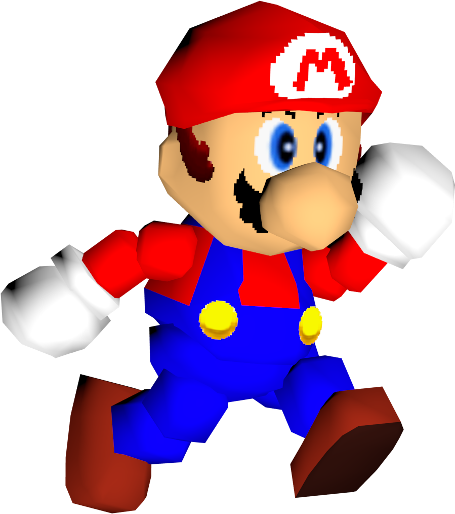 Fan Creationyahoo - Mario 64 3d Model (1098x1080)