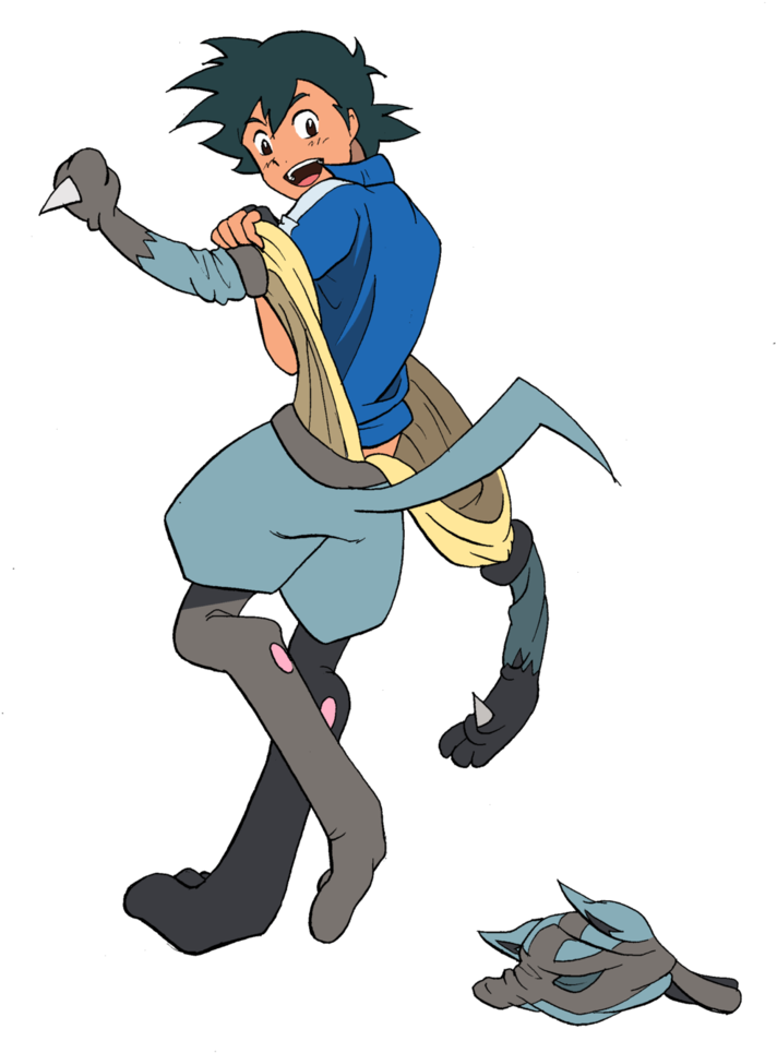 Ash Greninja Transform - Lucario Tf.