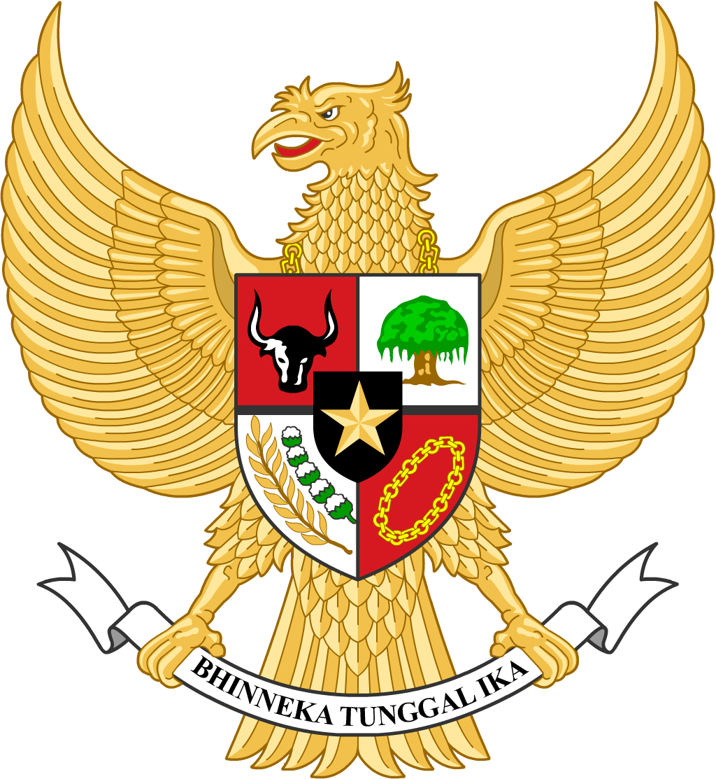 Logo Garuda Download - Indonesia Coat Of Arms (1024x1113)
