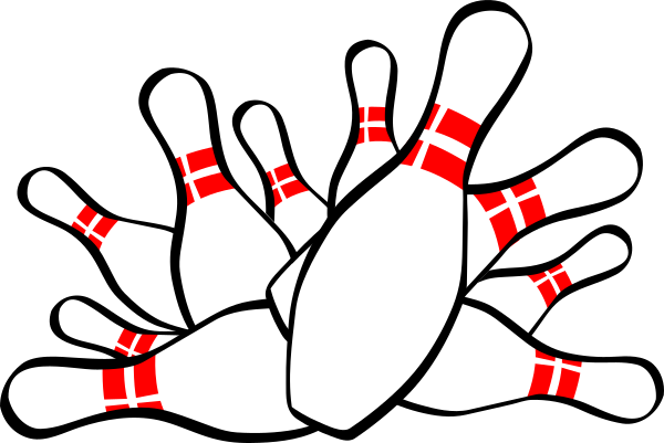 Clip Art Bowling Pins (600x401)
