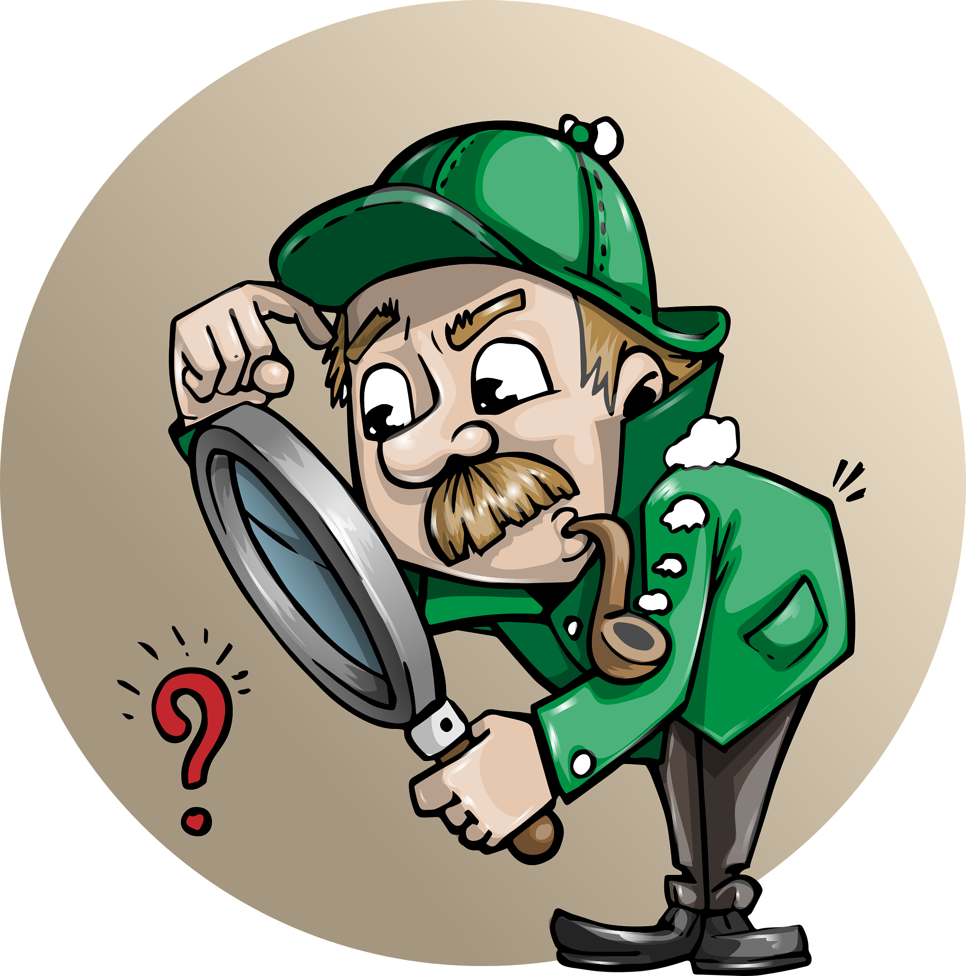 Find cartoon. Мультяшный детектив. Мультяшные сыщики. Смешной детектив. Сыщик с лупой.