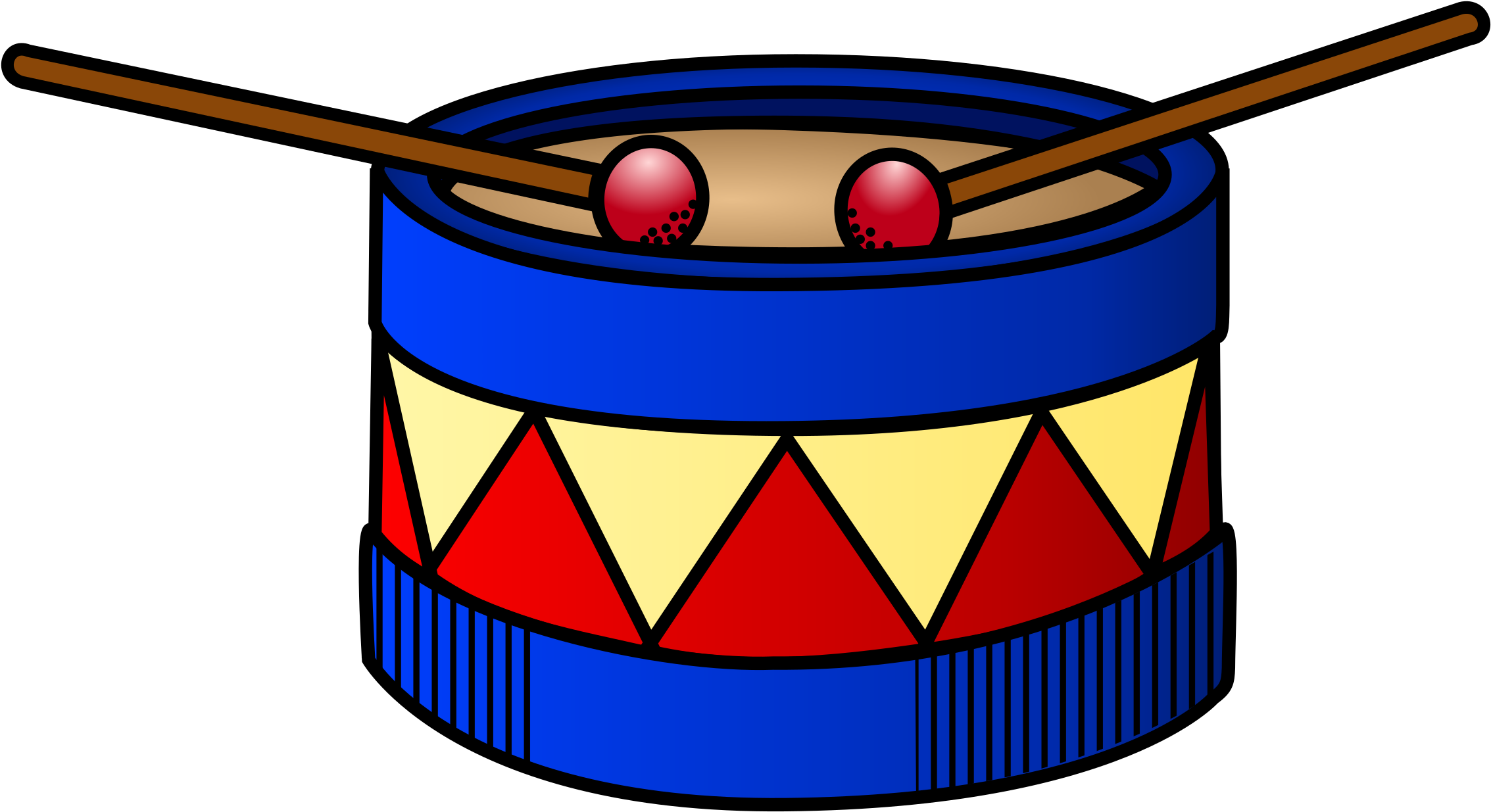 Summer Programs - Toy Drum Clipart (2400x1368)