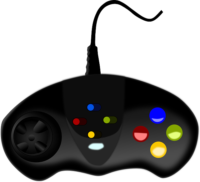 Video Games Rental Software System - Video Game Controller Png (640x582)