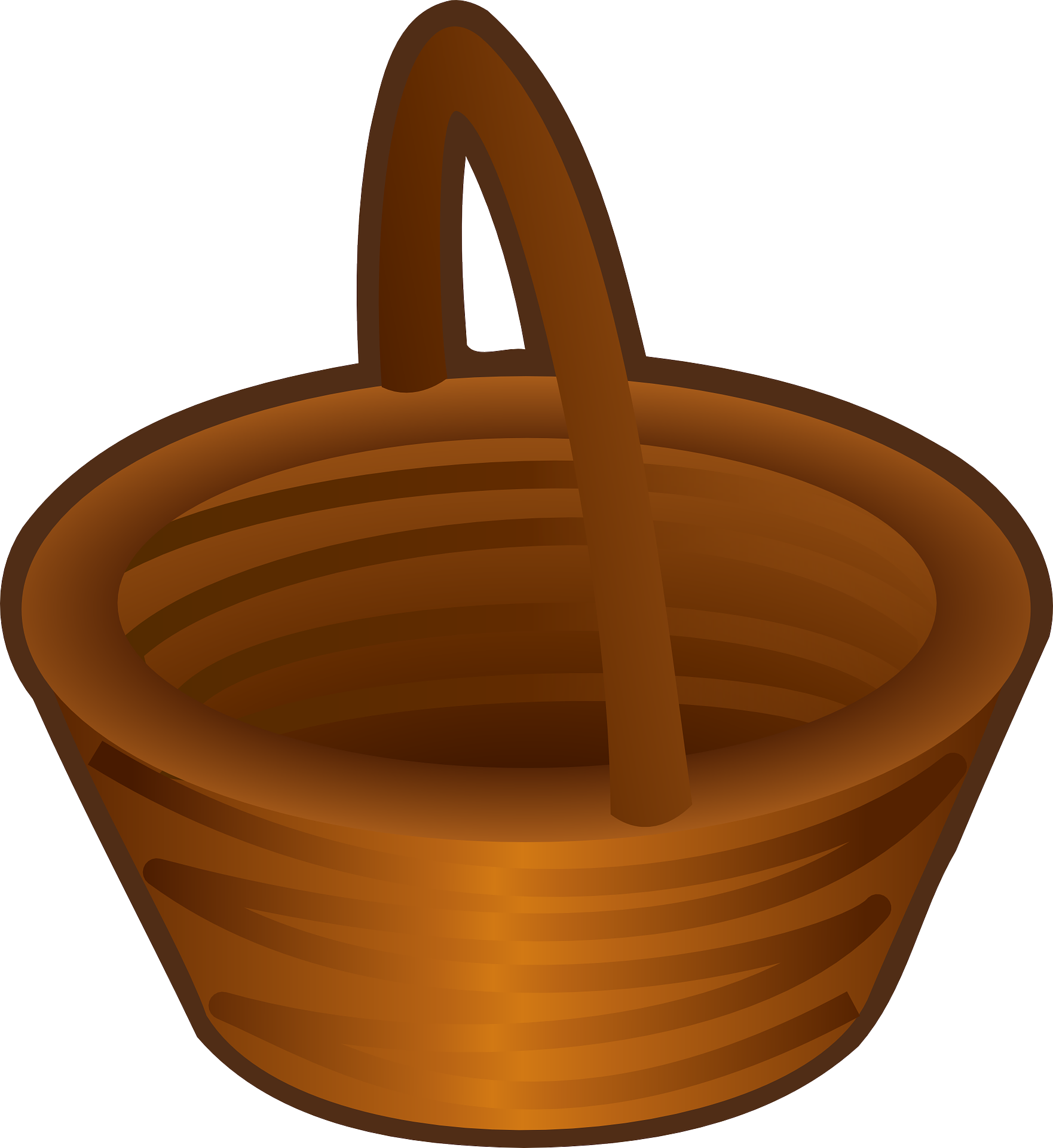 Free Vector Shopping Basket Clip Art - Basket Clip Art (1762x1920)
