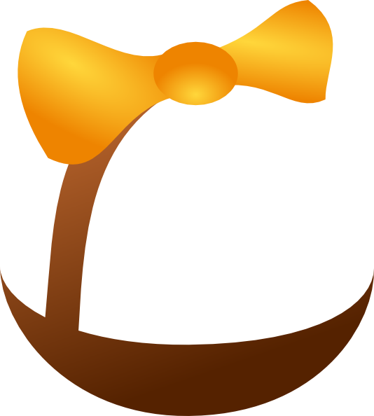 Basket Clip Art At Clker - Empty Easter Basket Png (534x594)