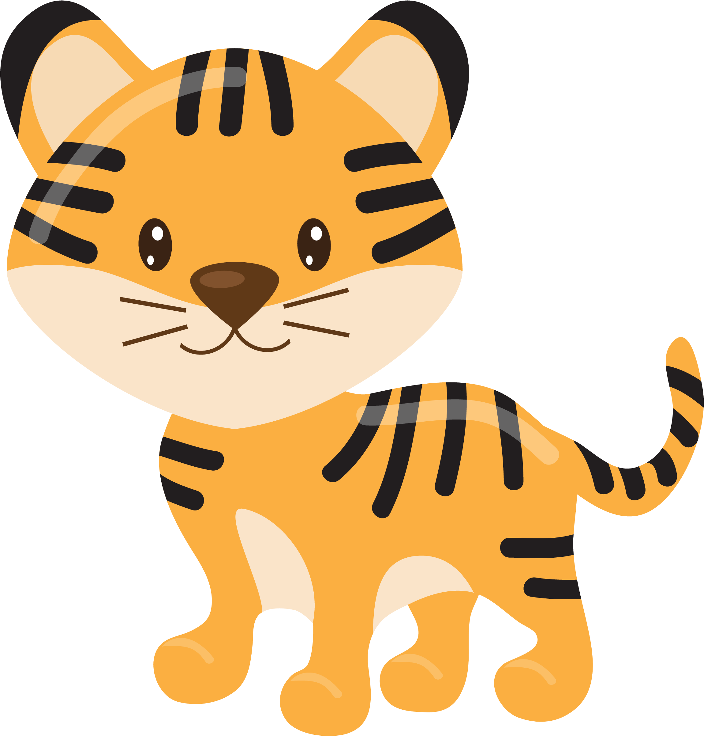 Parrot Tiger Fine Arts - Tiger (2645x2546)