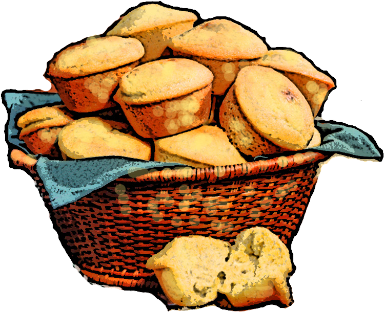Corn Muffin Cliparts - Cornbread Bible: A Recipe Storybook [book] (801x657)