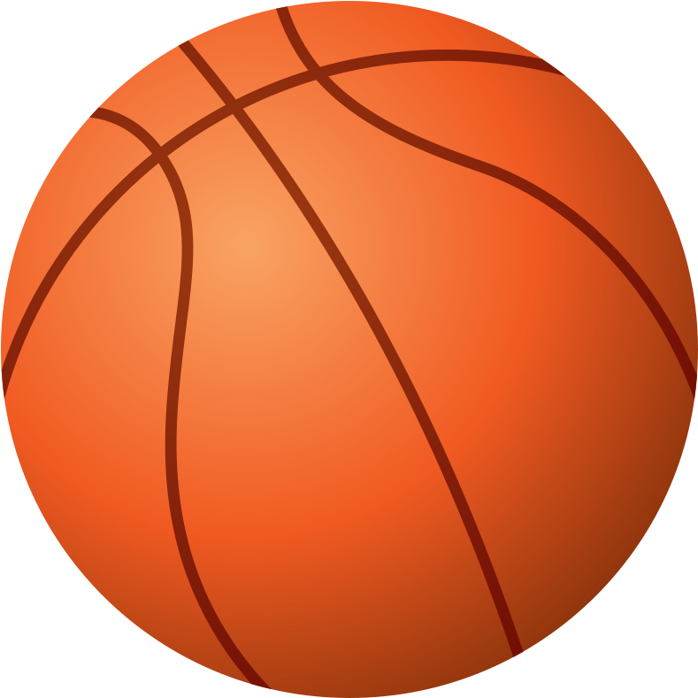 Clip Art Of Basketball - Bola De Basquete Desenho (800x800)