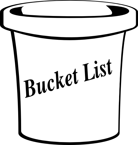 List Clip Art - Bucket List Clipart Black And White (570x599)