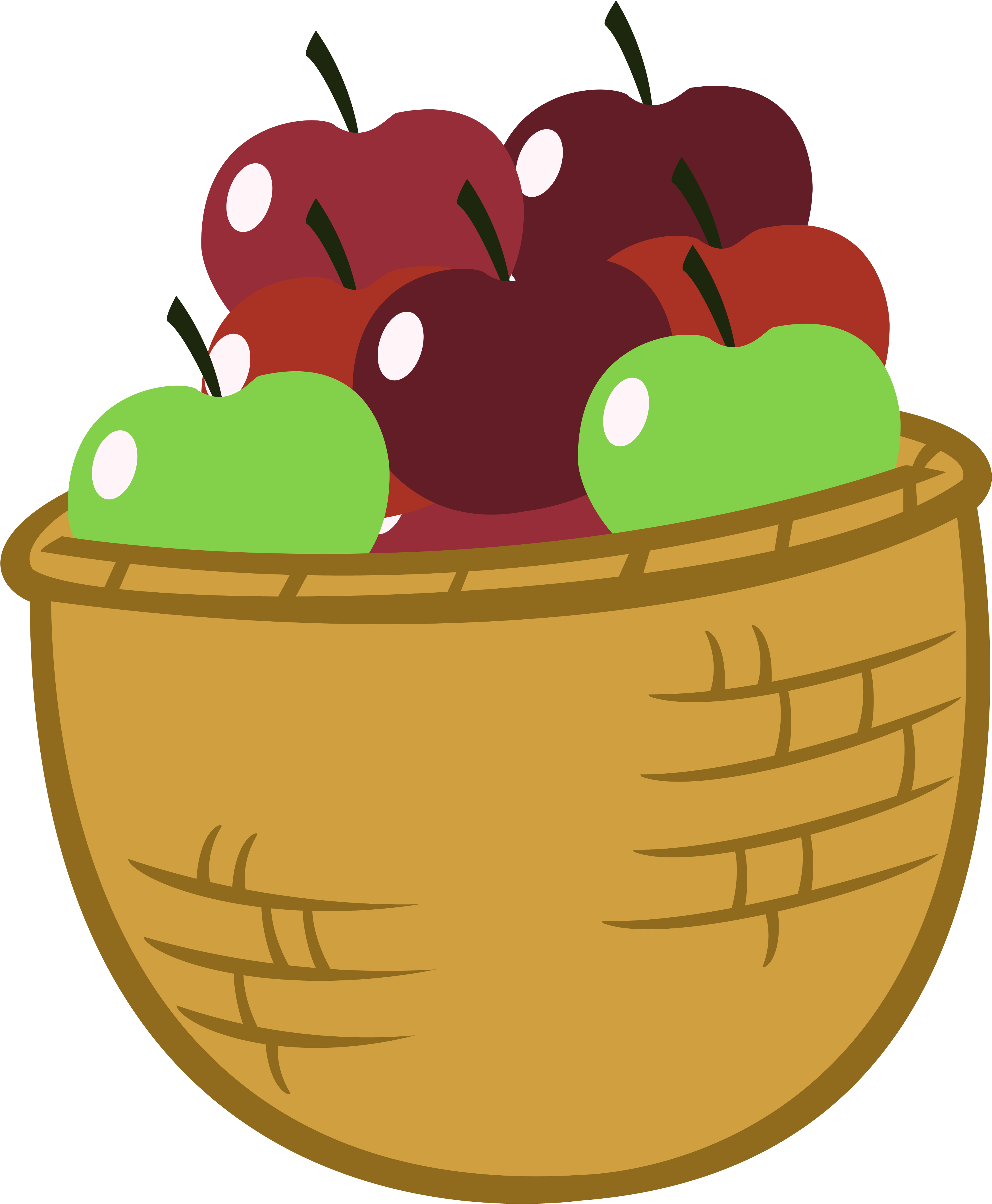 Basket Of Apples Cartoon Images - Basket Of Apples Cartoon (4461x4577)