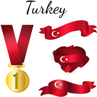 Turkey Flag, Turkey, Flag, Country Png And Vector - Thursday (timeless Series #4) (360x360)
