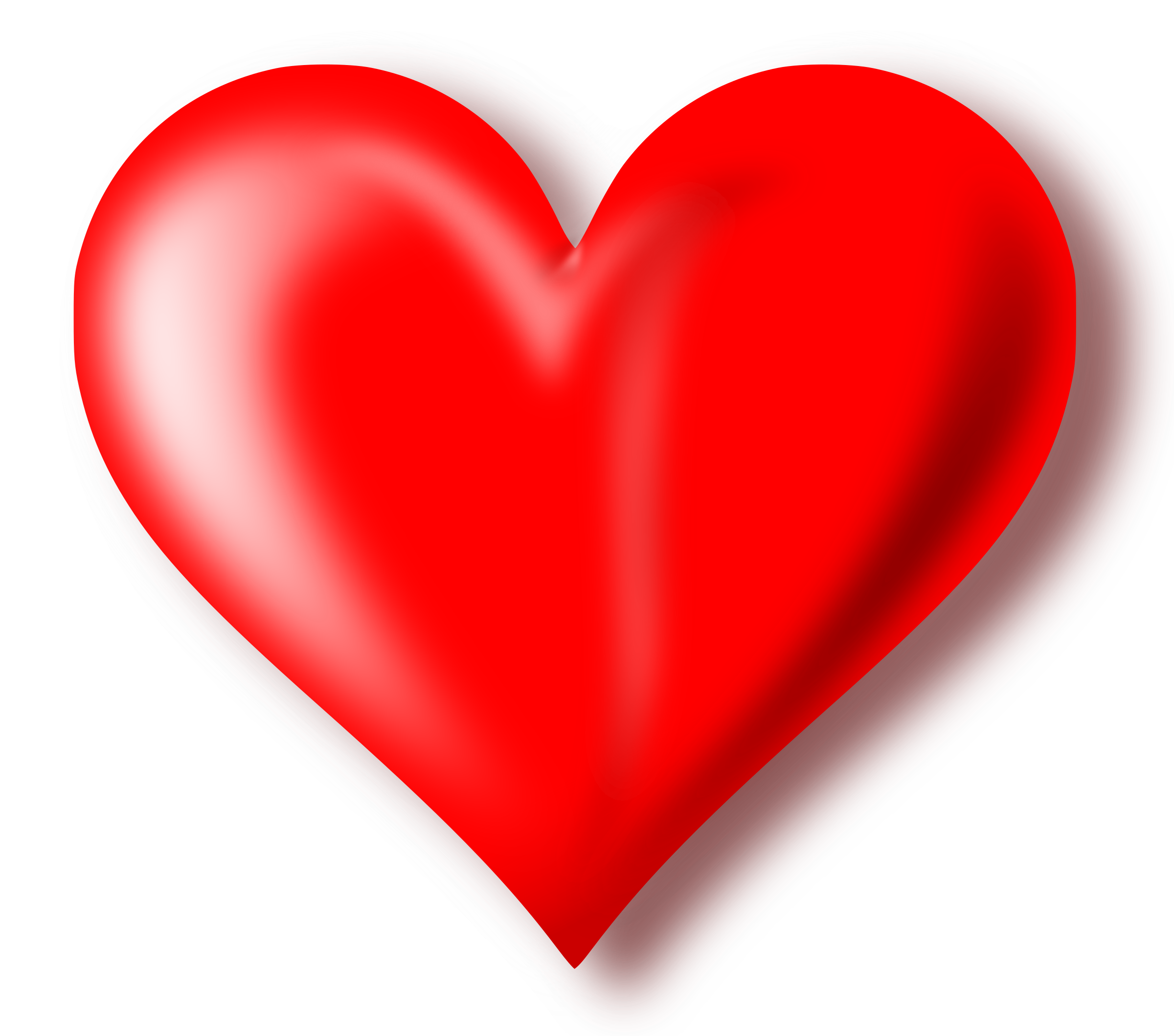 Heart Clipart Images - Red Heart With Transparent Background (2400x2118)