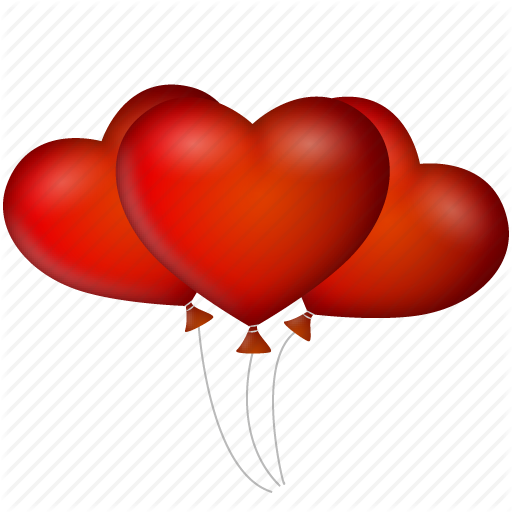 Balloons, Date, Event, Heart, Hearts, Like, Love, Valentine - Icon (512x512)