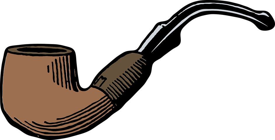 Pipe, Tobacco, Smoke, Vintage - Sherlock Holmes Pipe Wiht No Backround (960x488)