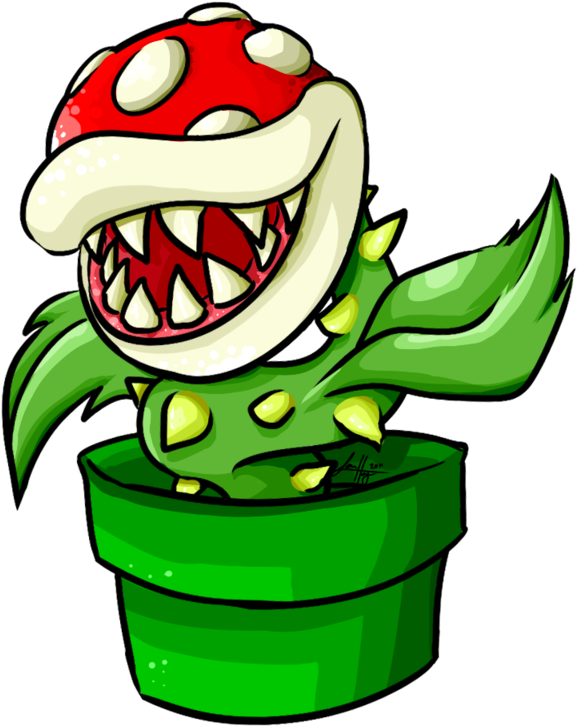 Pipe Piranha By Baetrix - Stickers Telegram Mario (800x800)