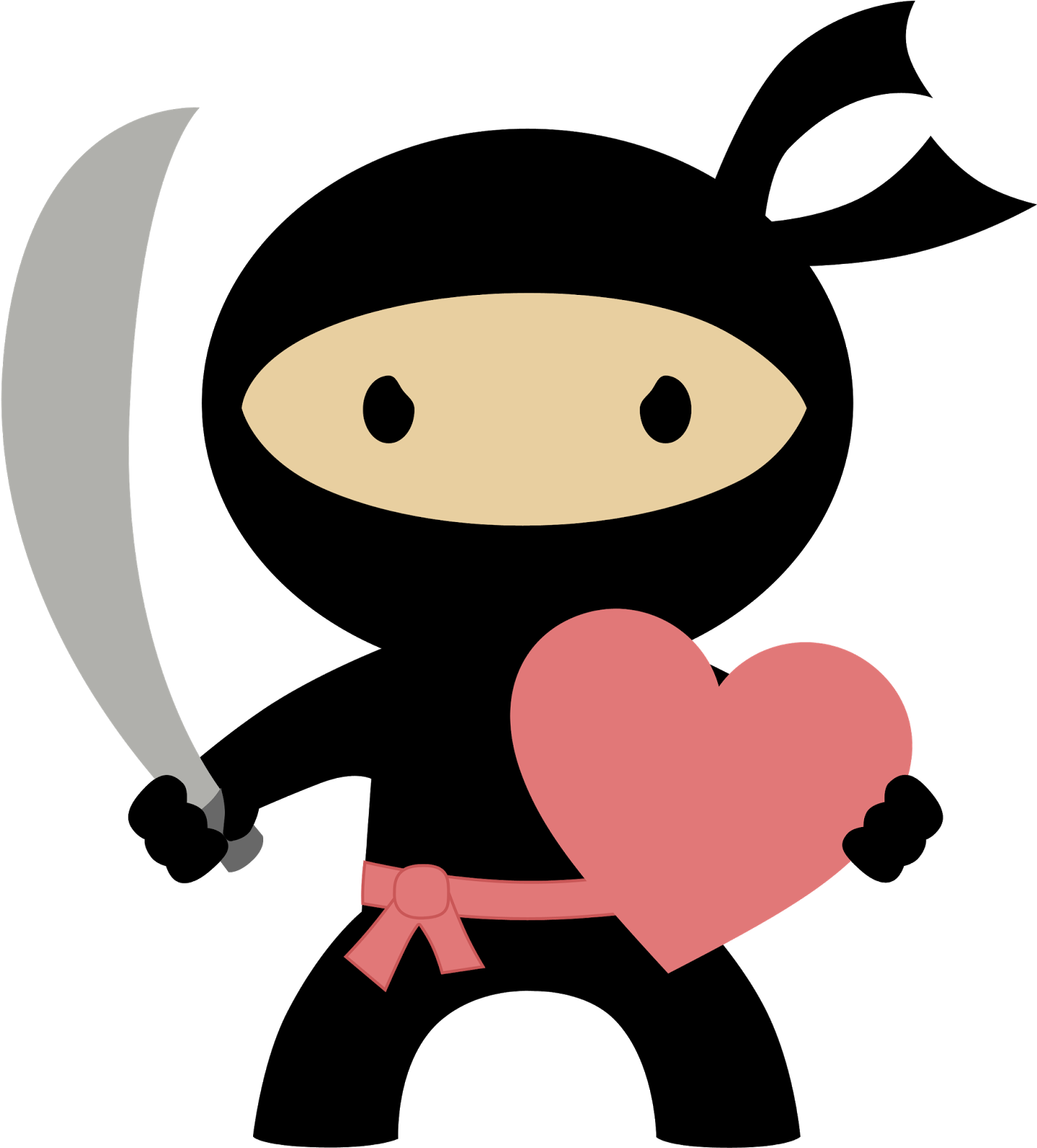 Ninja In Love Clipart - Multiple Monster And Factor Ninja (1455x1600)