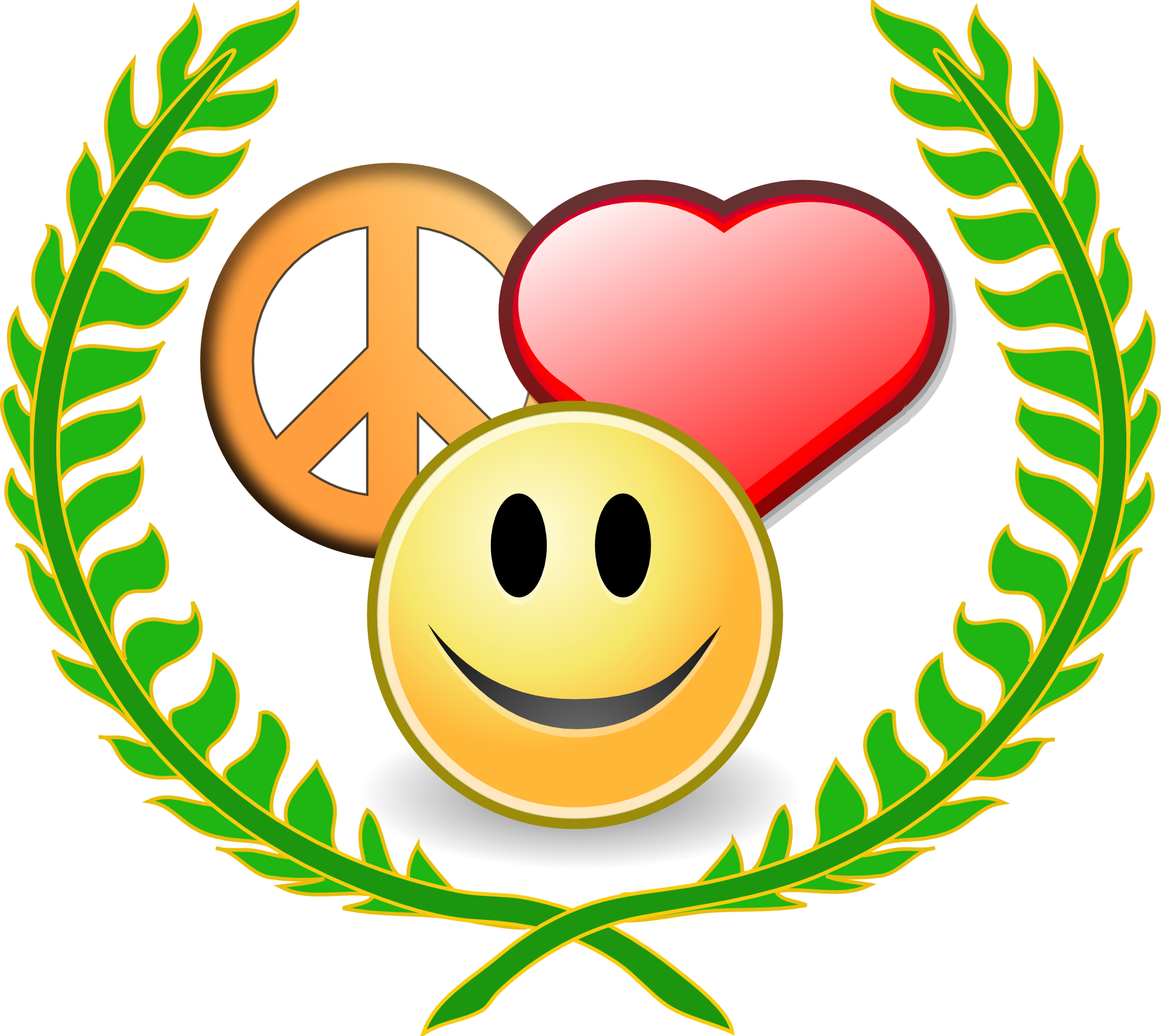 Peaceful Christmas Cliparts - Peace Love And Understanding (1979x1767)