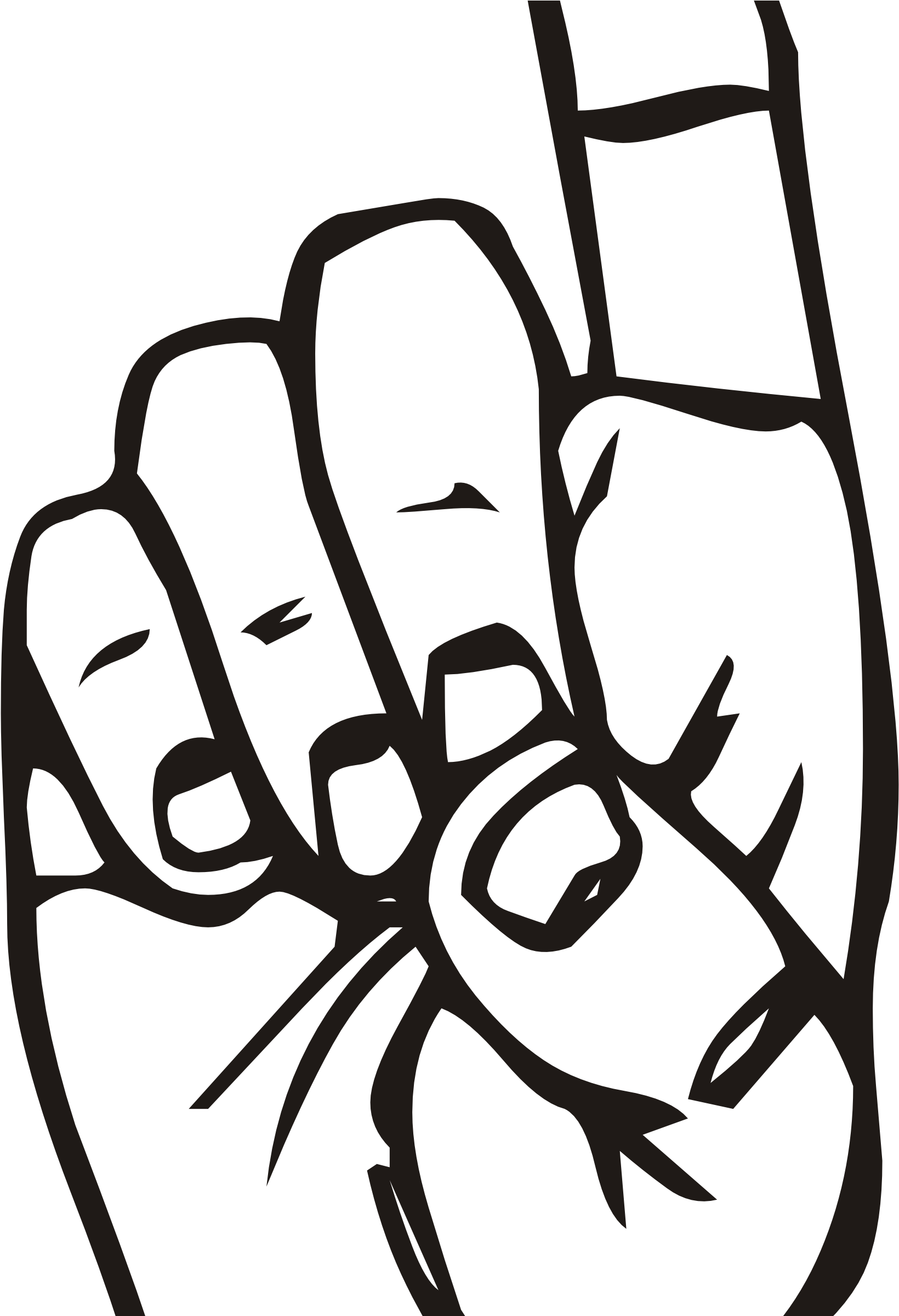 Finger Pointing At You Clipart Finger Pointing Up Vector (1697x2400