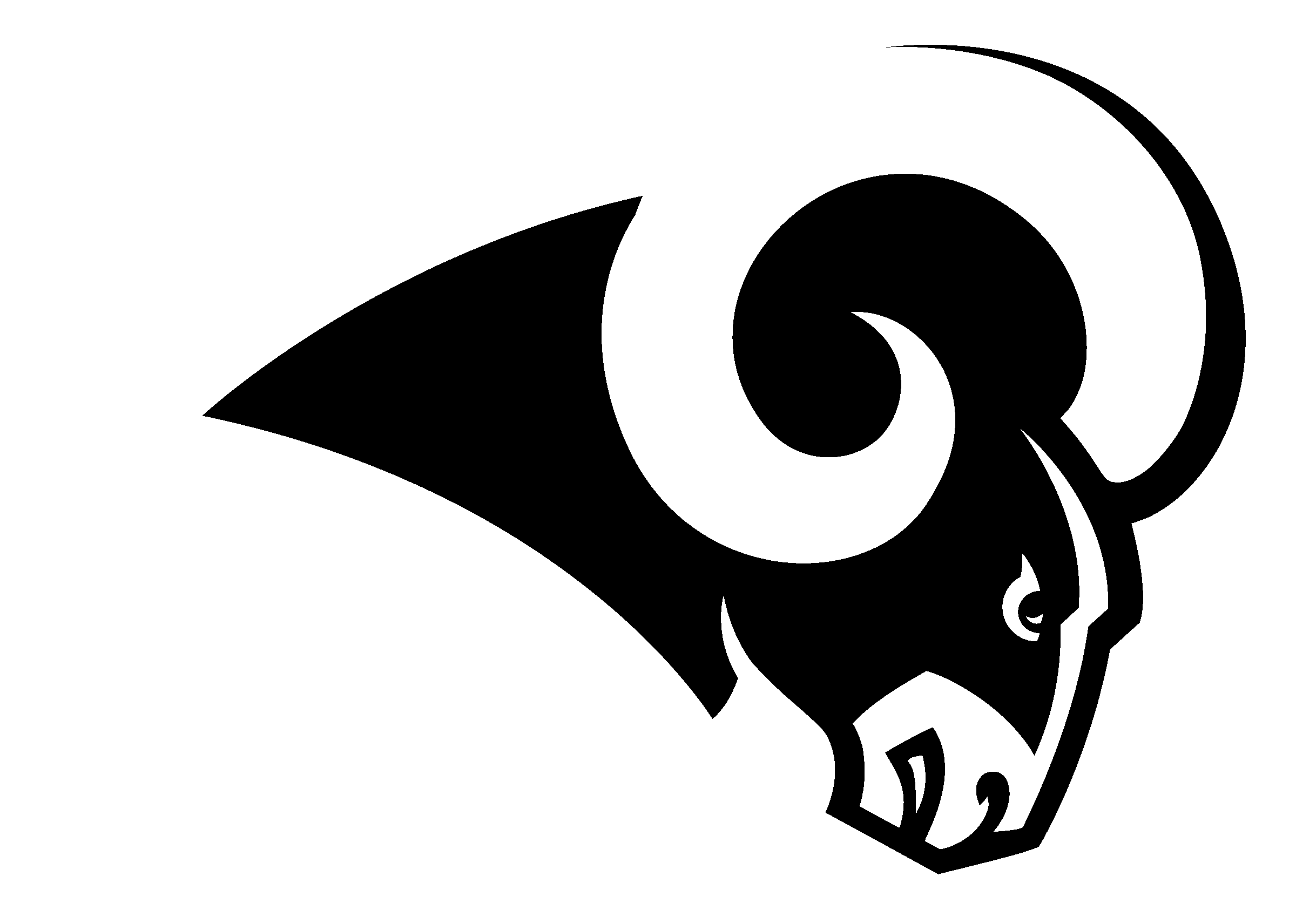 St Louis Rams Logo Png Transparent & Svg Vector Freebie - Los Angeles Rams Logo (2400x1712)