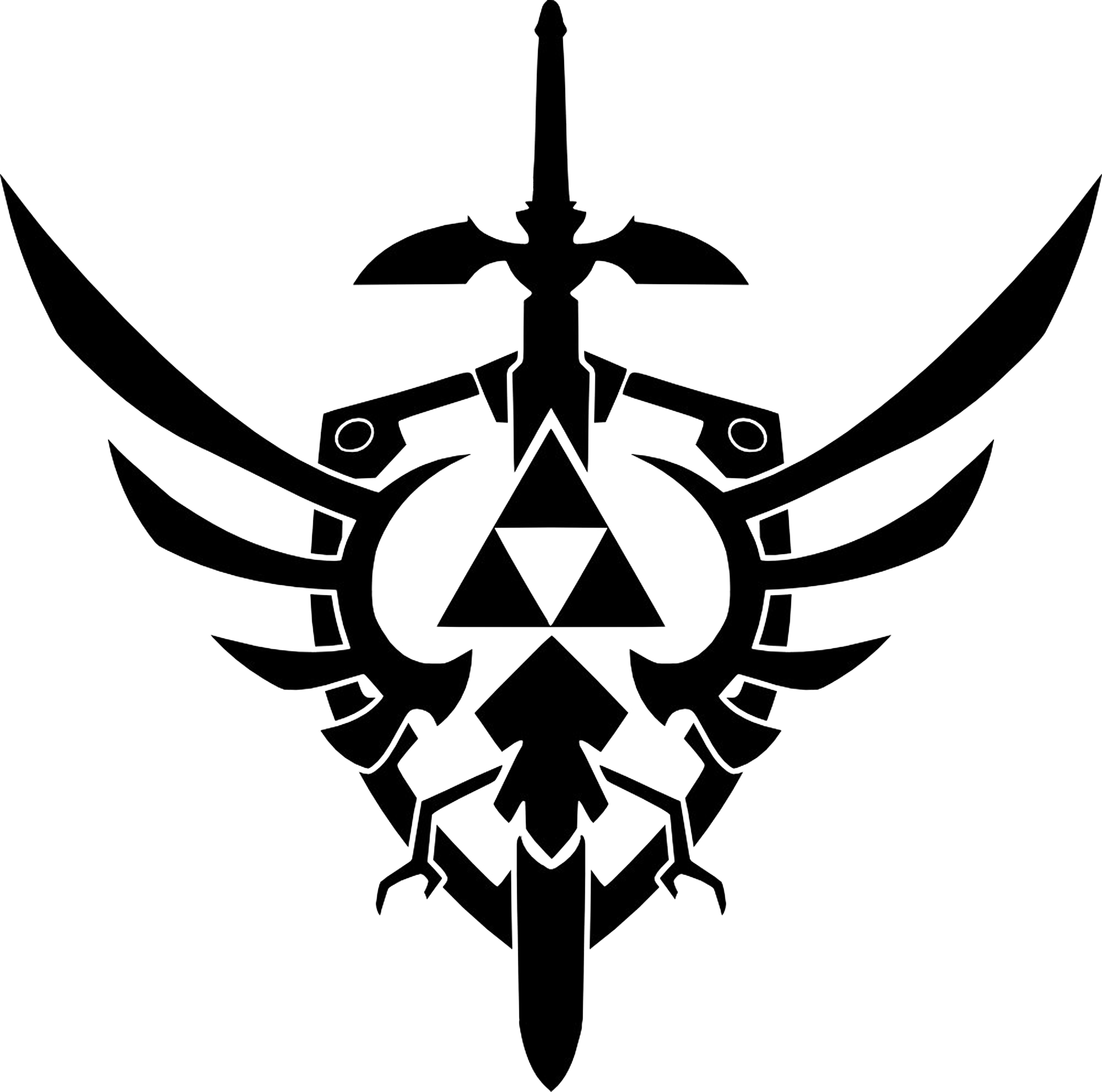 Triforce Design Vector Png Logo - Legend Of Zelda Triforce Tattoo (3000x2973)