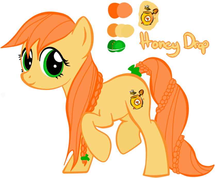 Honey Drop By Russiankolz - Cartoon (900x716)