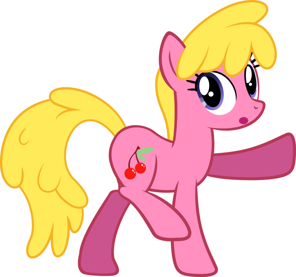 Likonan, Background Pony, Cherry Berry, Confused, Safe, - My Little Pony Cherry Berry (1024x958)